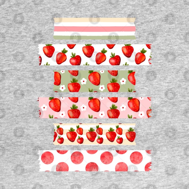 Strawberry Washi Tapes by MutchiDesign